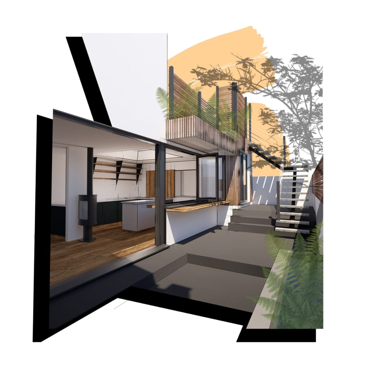 Concept visual of kitchen alterations