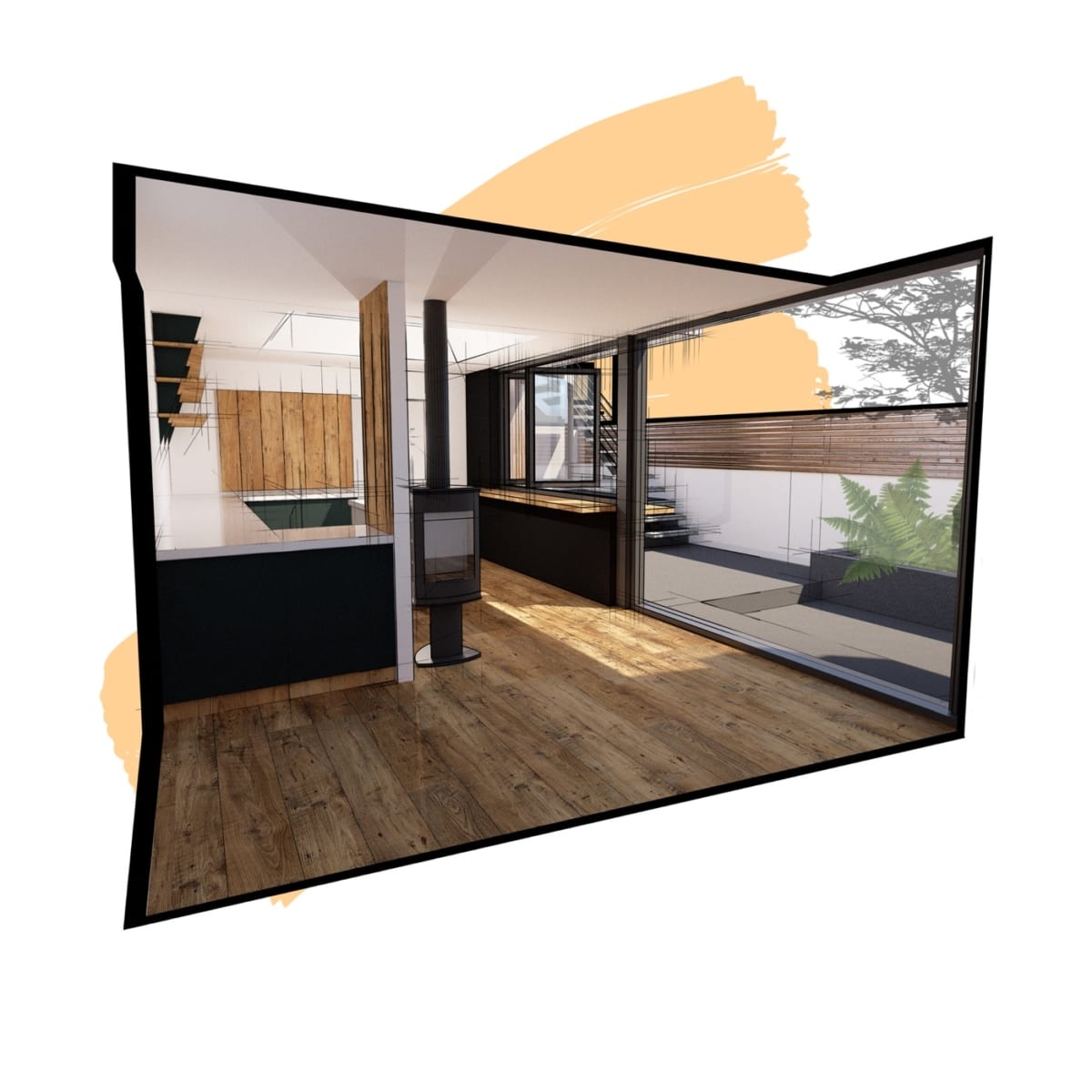 Concept visual of kitchen alterations